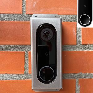 Protection de sonnette Google Nest Hello // Acier inoxydable Argent // Housse antivol - Protection de sonnette vidéo - Protecteur de sonnette vidéo - Housse de sonnette vidéo - Housse de sonnette vidéo - Housse de sonnette vidéo - Protecteur de caméra de sécurité